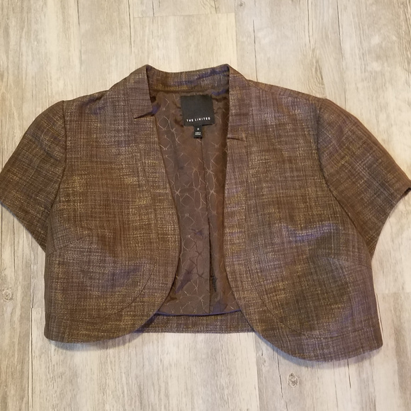 metallic bolero jacket